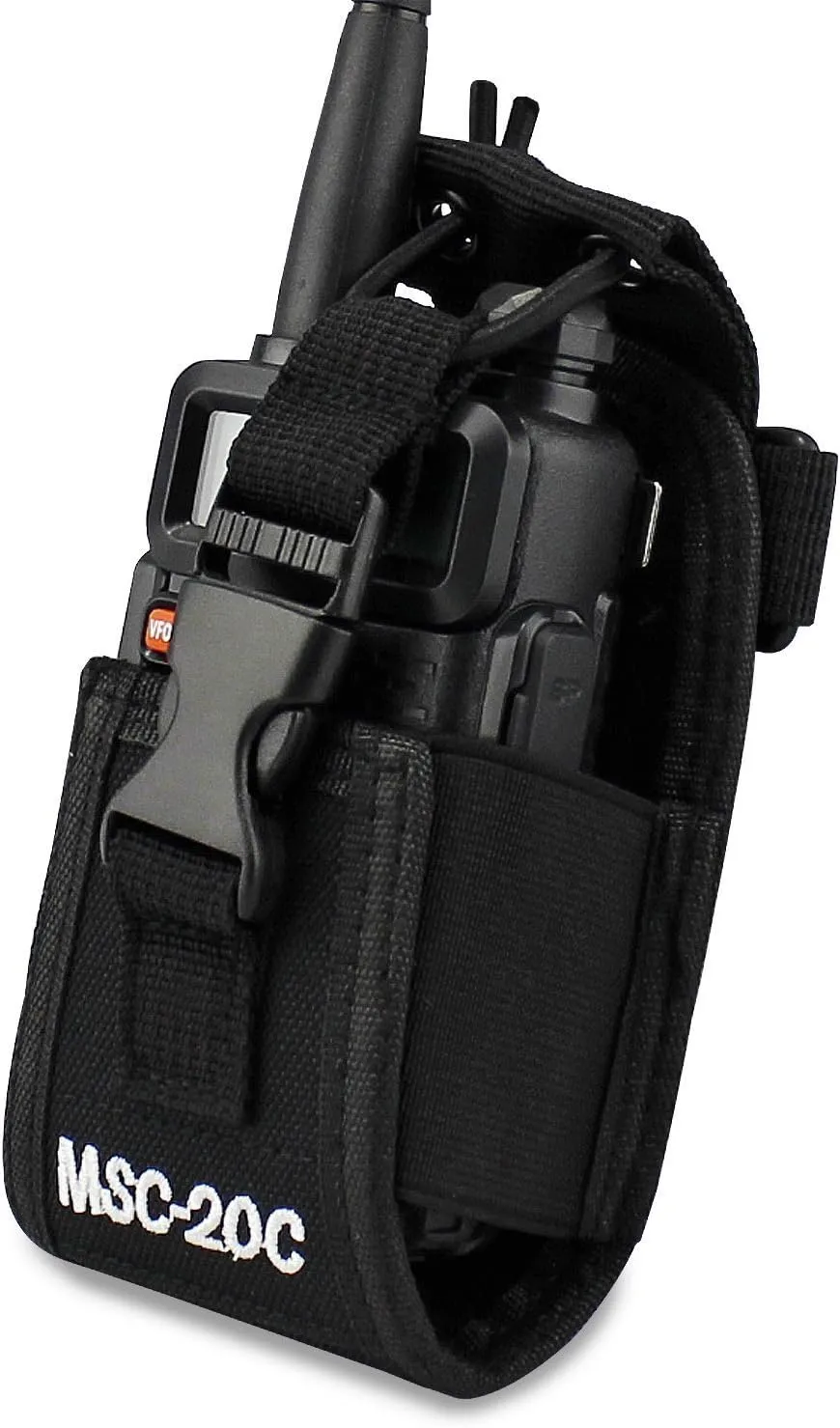 abcGoodefg 3 in1 Radio Holder Holster Case Pouch Bag for GPS Kenwood Motorola baofeng UV5R UV82 UV5RA 888S Retevis H777 Two Way Radio Walkie Talkie MSC 20C (1Pack)
