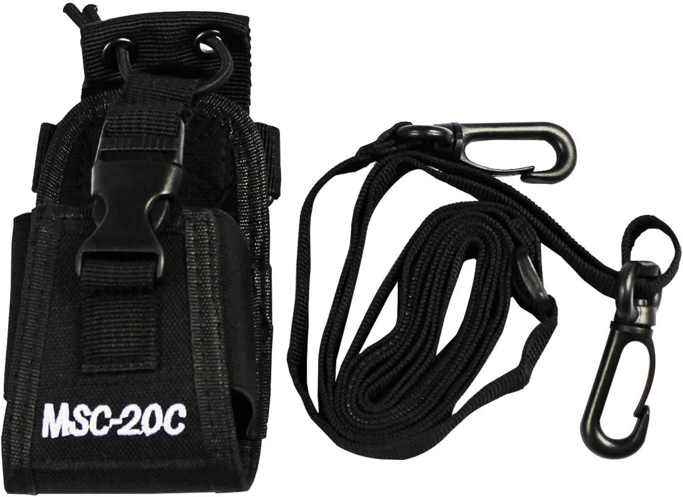 abcGoodefg 3 in1 Radio Holder Holster Case Pouch Bag for GPS Kenwood Motorola baofeng UV5R UV82 UV5RA 888S Retevis H777 Two Way Radio Walkie Talkie MSC 20C (1Pack)
