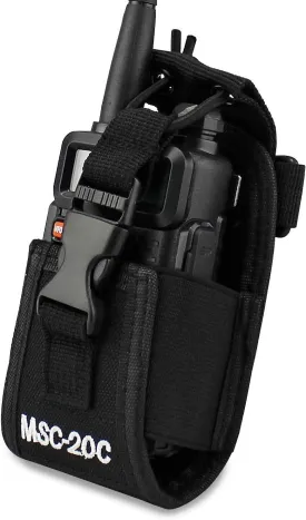 abcGoodefg 3 in1 Radio Holder Holster Case Pouch Bag for GPS Kenwood Motorola baofeng UV5R UV82 UV5RA 888S Retevis H777 Two Way Radio Walkie Talkie MSC 20C (1Pack)