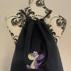 Baby Dragon Drawstring Gym Bag - Personalised
