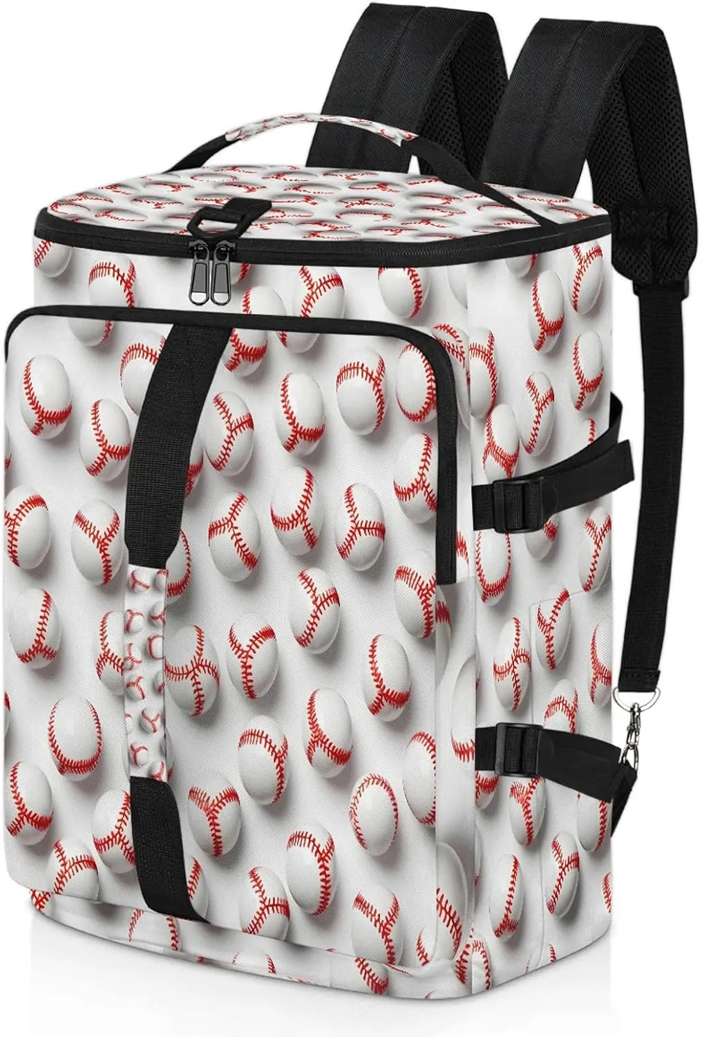 Baseball Gym Bags for Men Women Sports Backpack with Shoe Compartment 3-in-1 Tactical Duffle Bag for Overnight Weekender Travel
