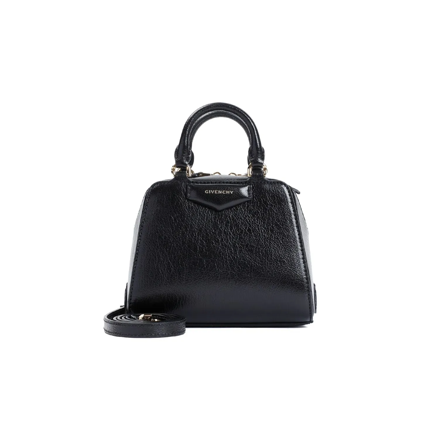 BLACK ANTIGONA CUBE NANO BAG LOGO