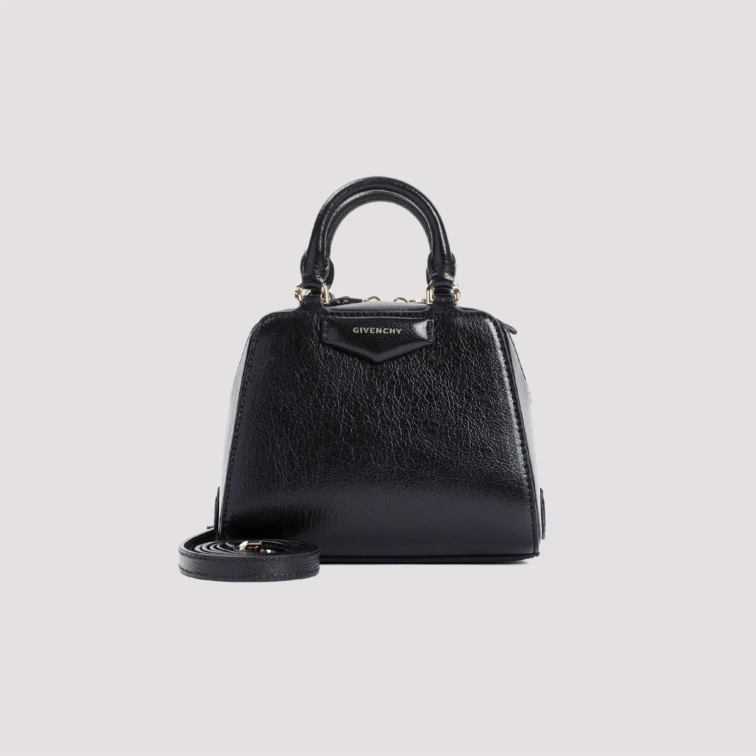 BLACK ANTIGONA CUBE NANO BAG LOGO