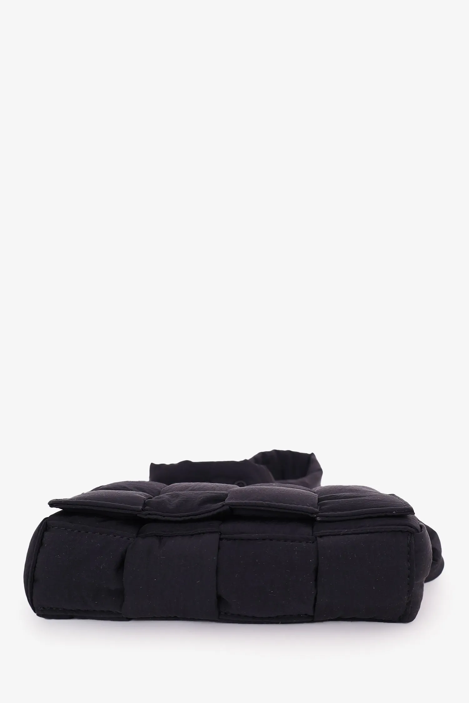 Bottega Veneta Black Padded Tech Cassette Belt Bag
