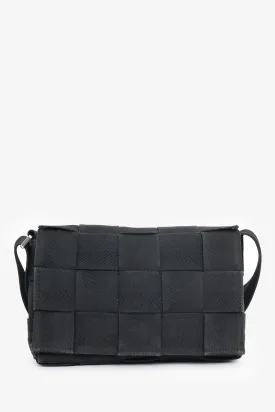 Bottega Veneta Black Webbing Intrecciato Cassette Bag
