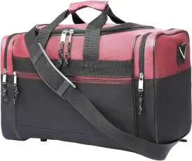 BuyAgain Duffle Bag, 17" Travel Carry On Sport Overnight Weekender Duffel Gym Bag with Adjustable Strap For Men Or Women