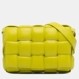 Calfskin Intrecciato Padded Cassette Crossbody Bag