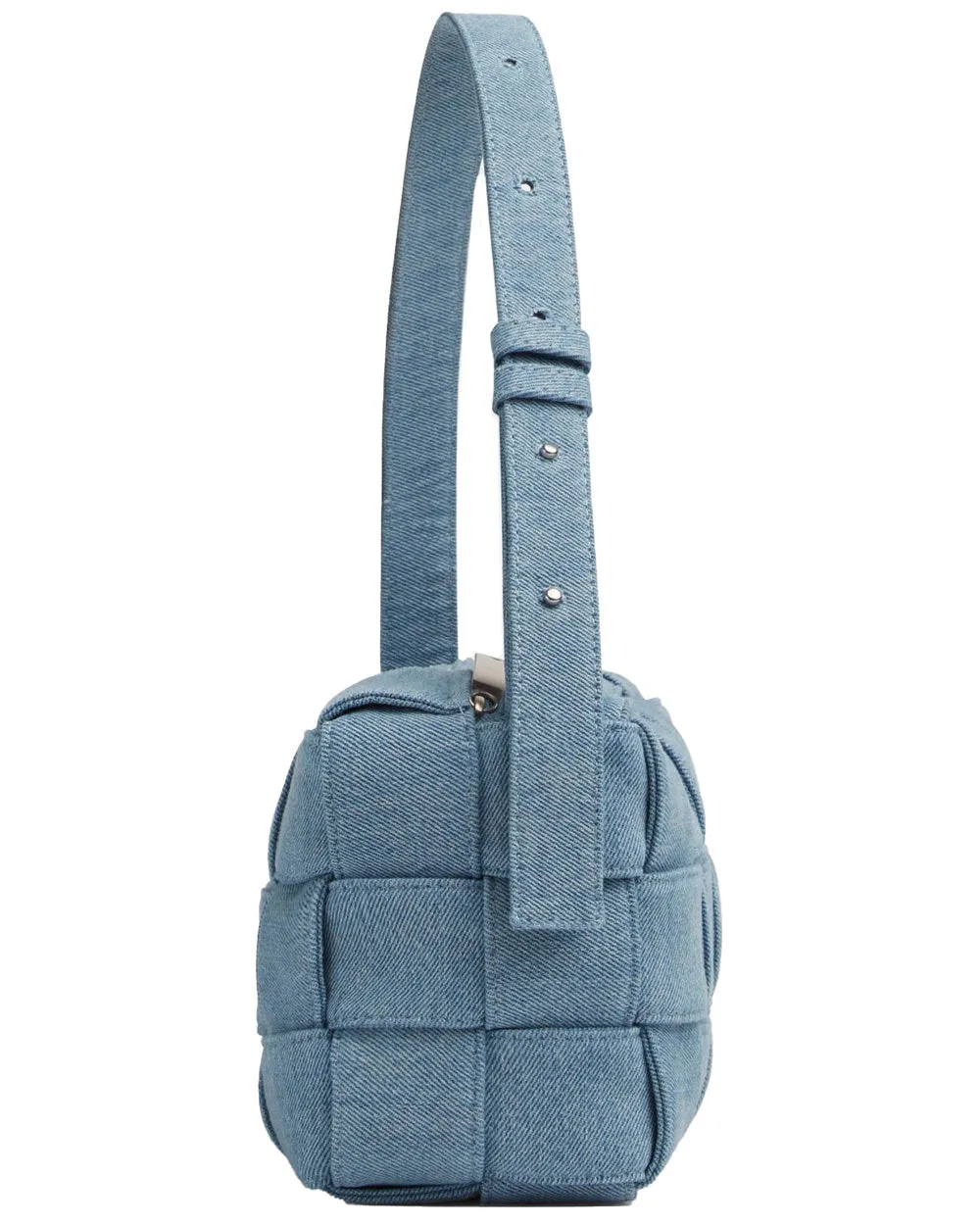 Cassette Camera Bag in Washed Denim