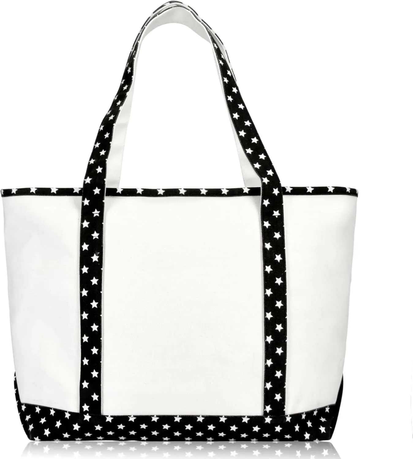 DALIX 23" Premium 24 oz. Cotton Canvas Shopping Tote Bag