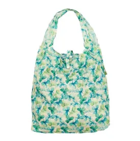 Eco Chic Lightweight Foldable Reusable Beige Shopping Bag Shamrocks