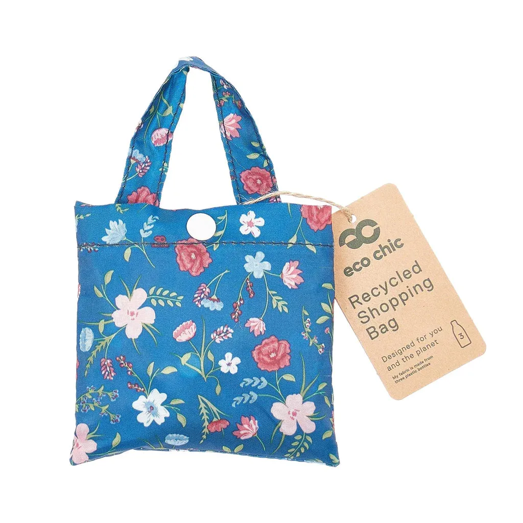 Eco Chic Navy Floral Shopper