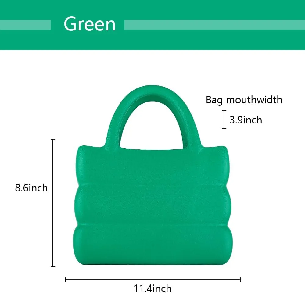 EVA Medium Tote Fashion Jelly Shoulder Bag Pure Colour Simple and easy to match Suitable for outdoor shopping Work