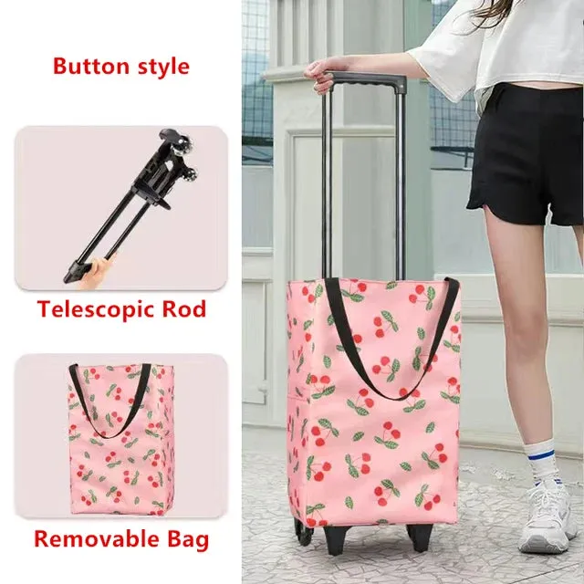 Foldable Vegetable Market Shopping Bag For Groceries