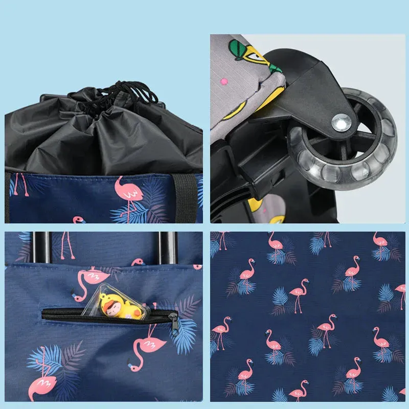 Foldable Vegetable Market Shopping Bag For Groceries