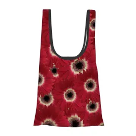 Folding Shopping Bag (Polyester with storage pouch) Gerbera Daisy 1