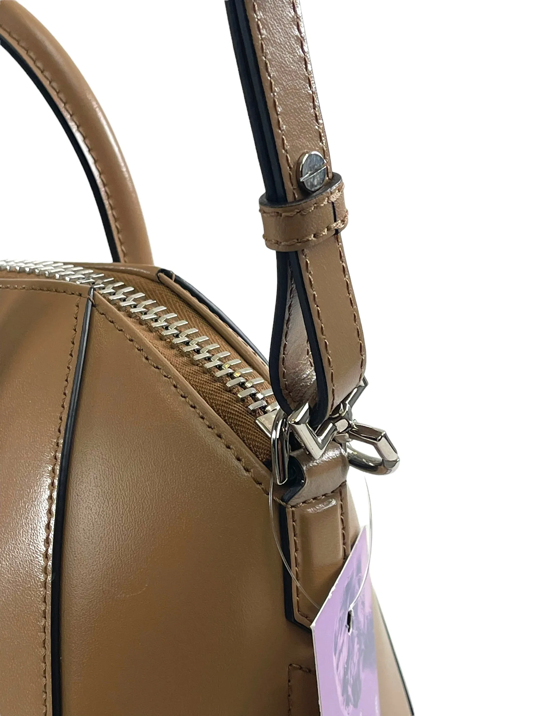 Givenchy Tan Leather Mini Antigona Crossbody