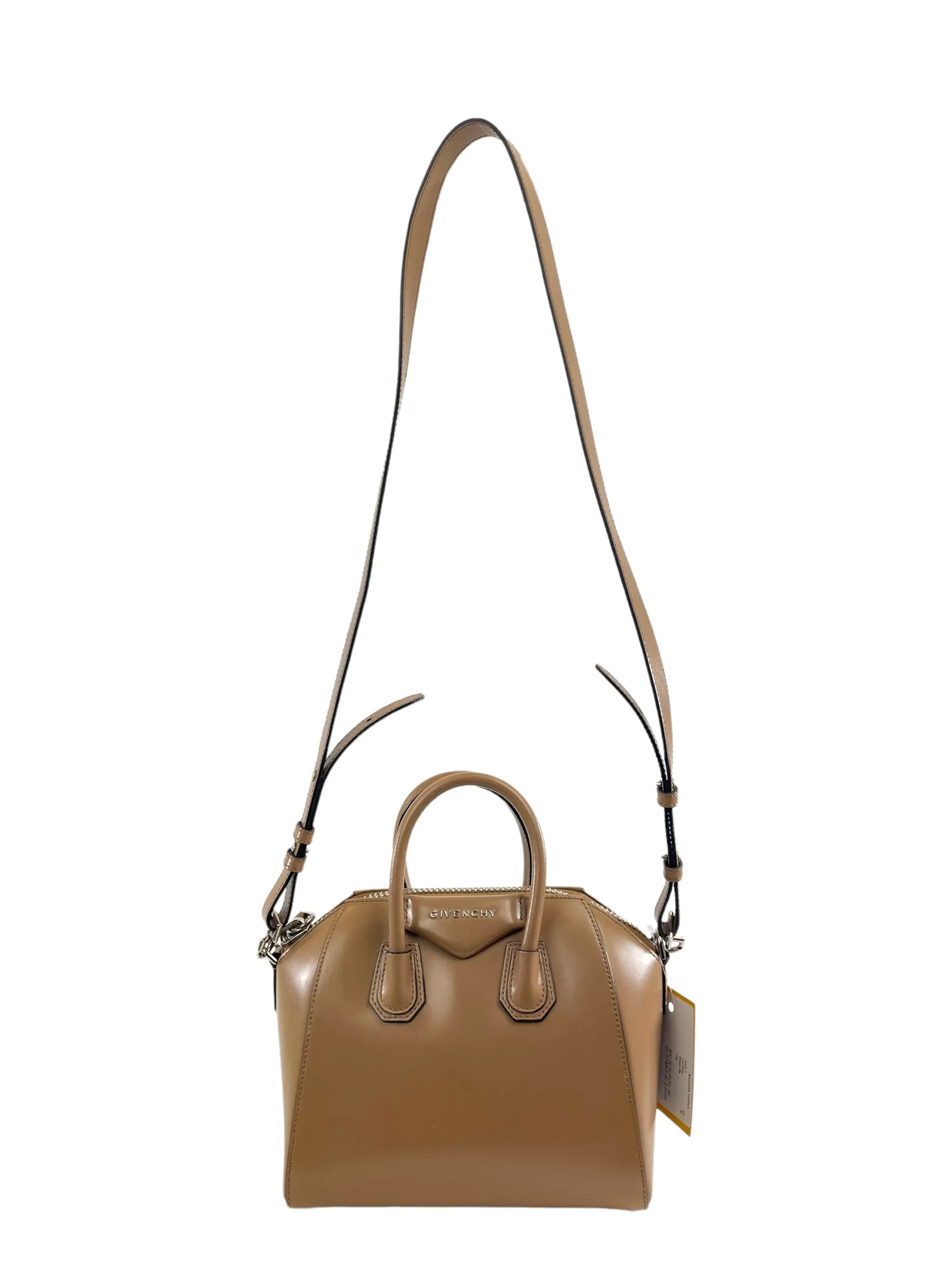 Givenchy Tan Leather Mini Antigona Crossbody