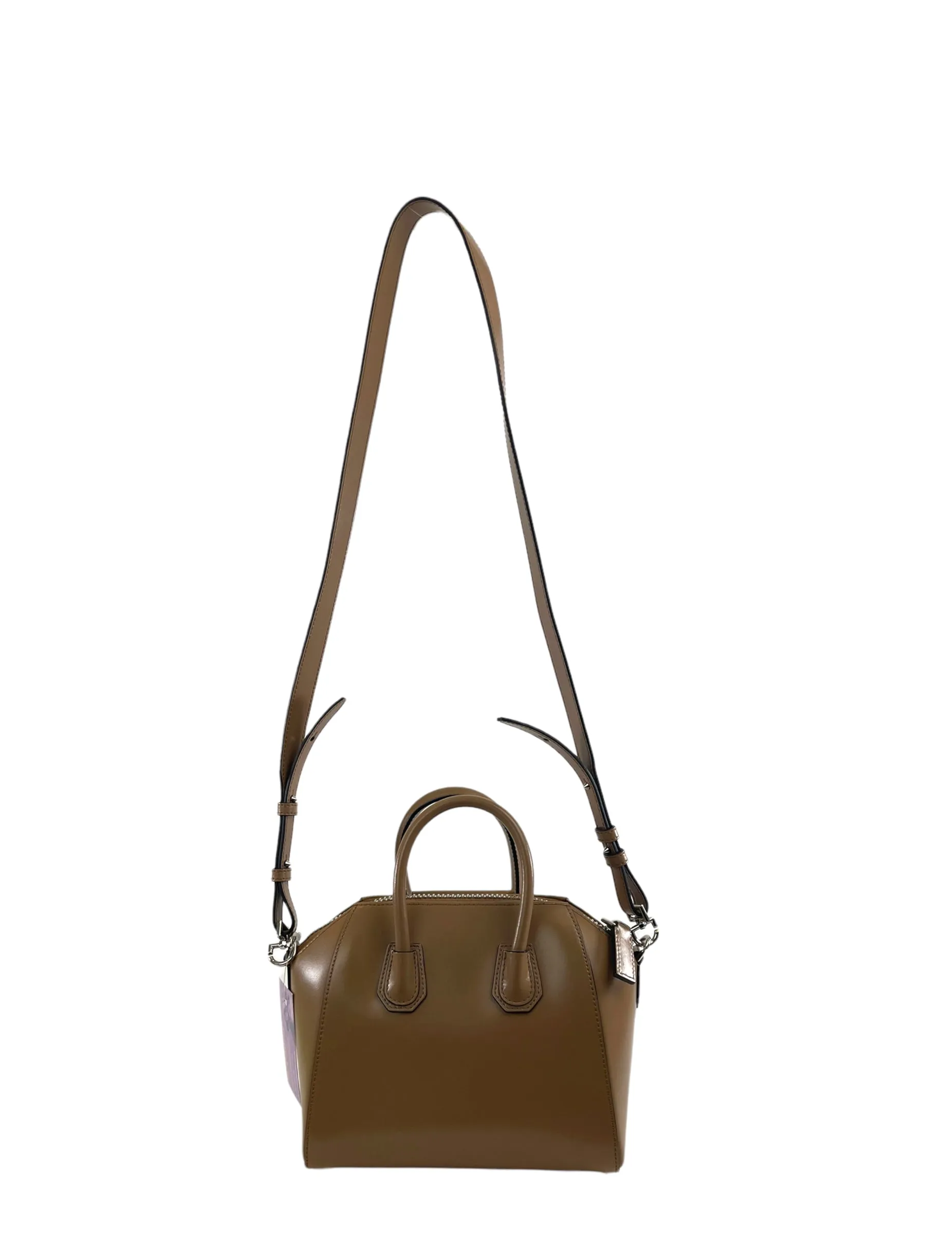 Givenchy Tan Leather Mini Antigona Crossbody