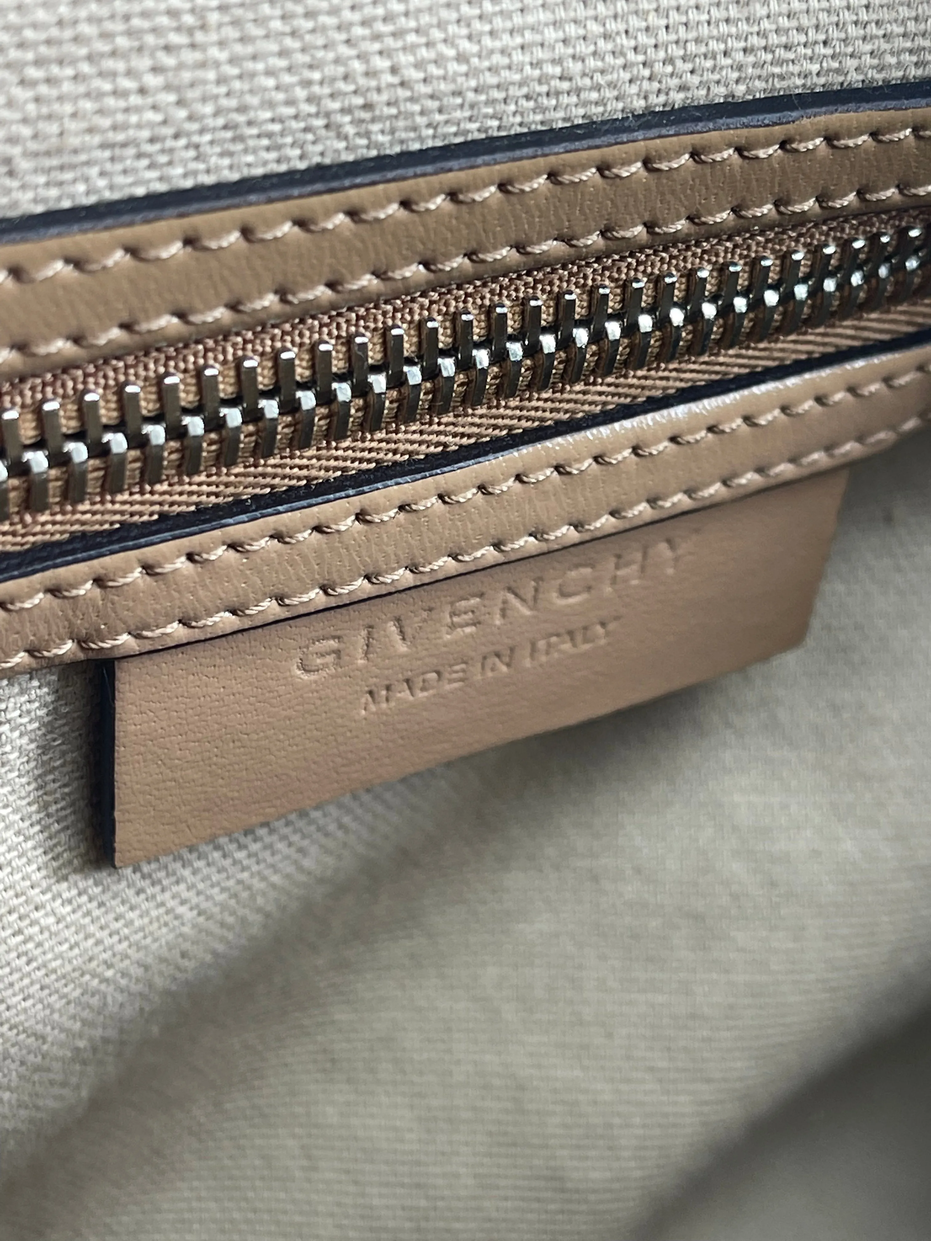 Givenchy Tan Leather Mini Antigona Crossbody