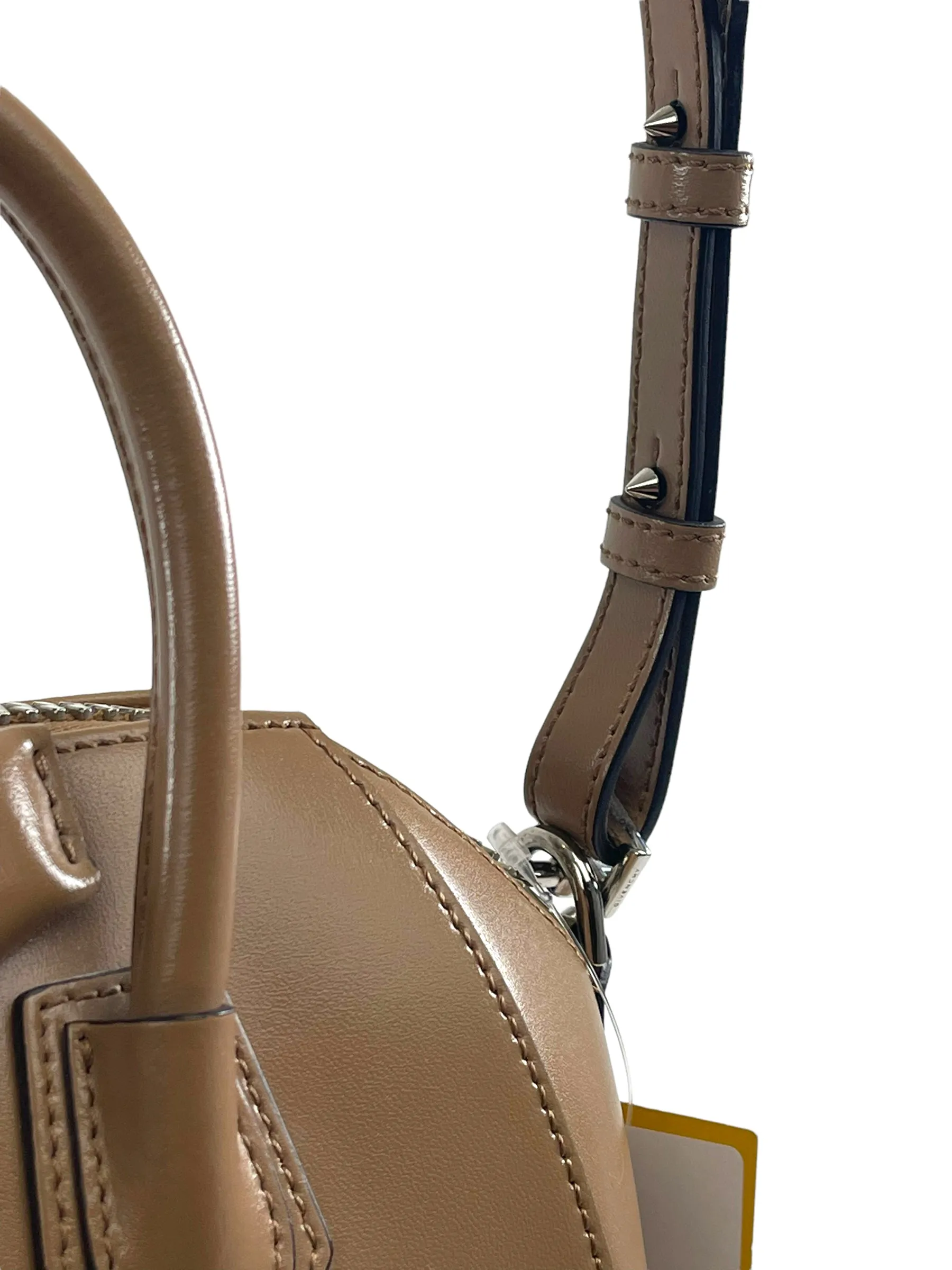 Givenchy Tan Leather Mini Antigona Crossbody