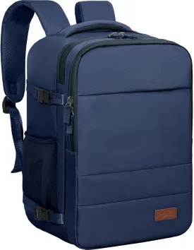GMAK Travel Backpack for Men Women, Carry on Backpack with USB Charging Port, 15.6 inch Laptop Backpack Lightweight Cabin Bag Casual Daypack 20L Luggage Bags for College, Business, Travel, Navy Blue