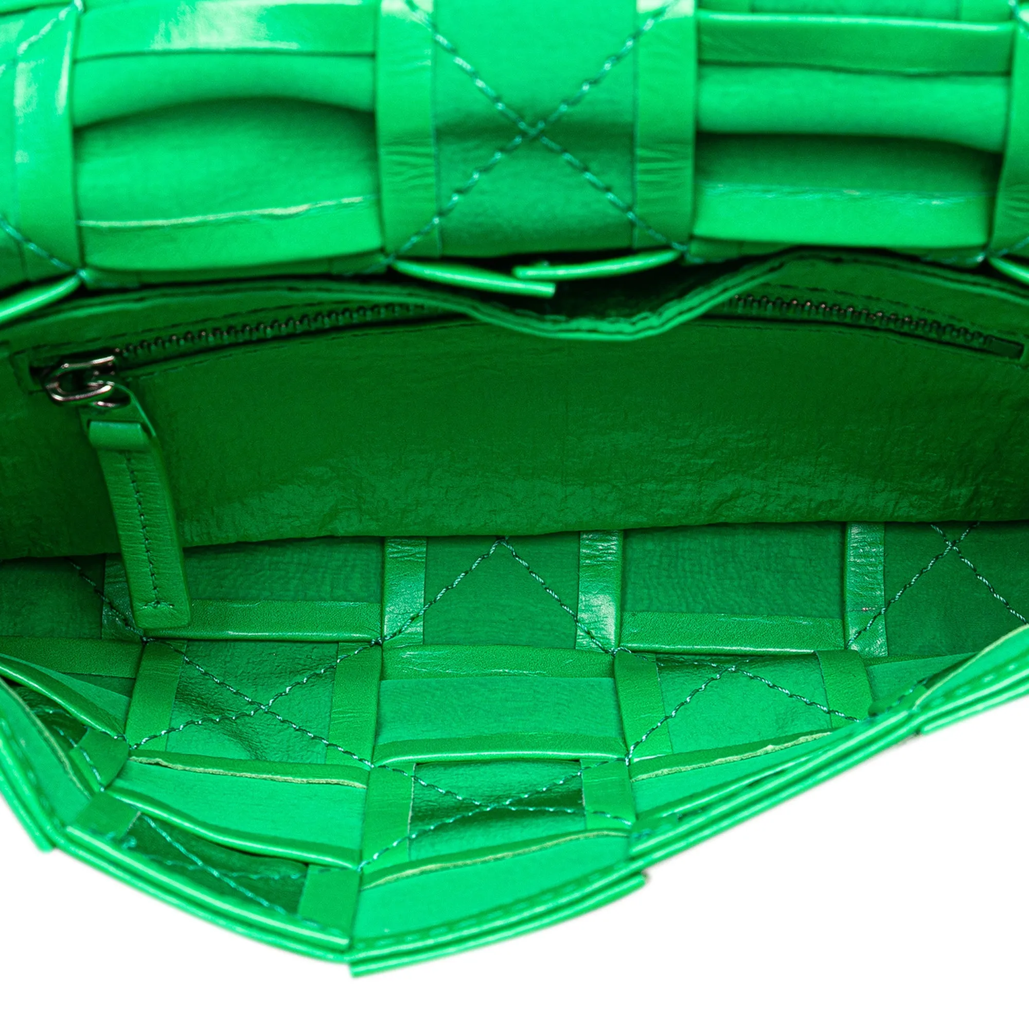 Green Bottega Veneta Small Nappa Intrecciato Cassette Crossbody