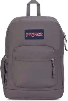 JanSport Cross Town Plus Backpack - Large Main Compartment, Side Water Bottle Pocket, 15-Inch Padded Laptop Sleeve - Graphite Grey