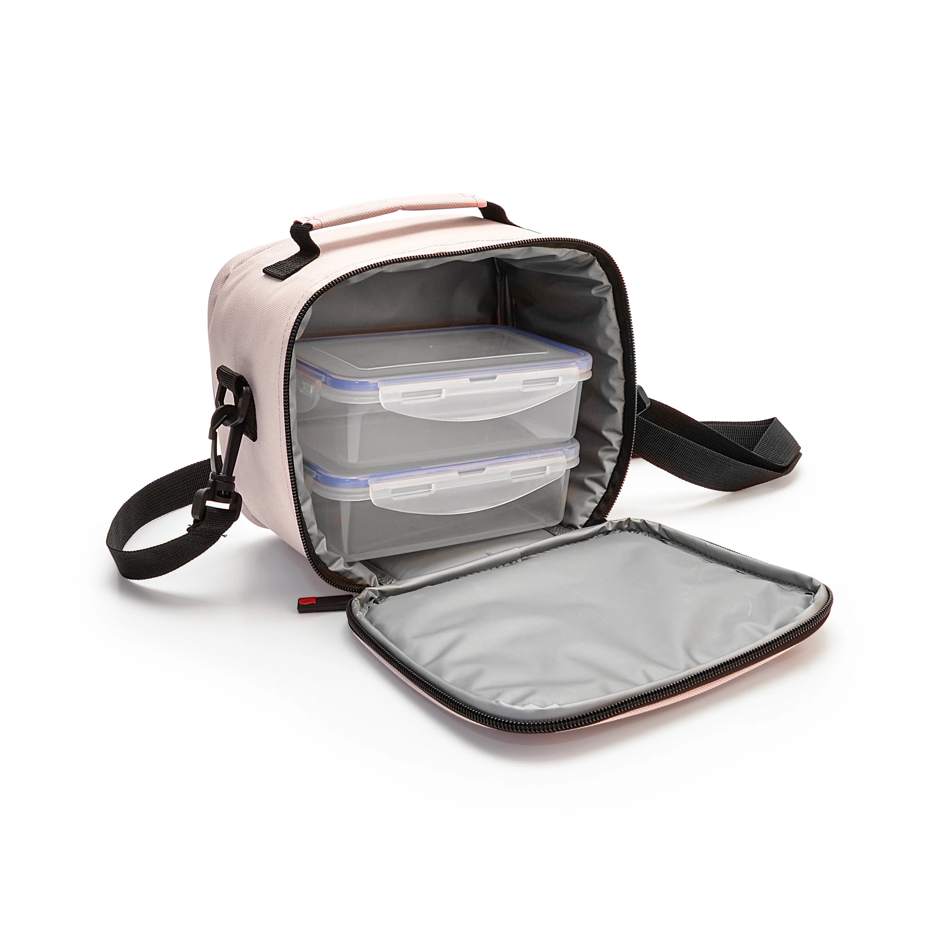 Lunchbag Quick Rosa   2 x 0.6L Containers