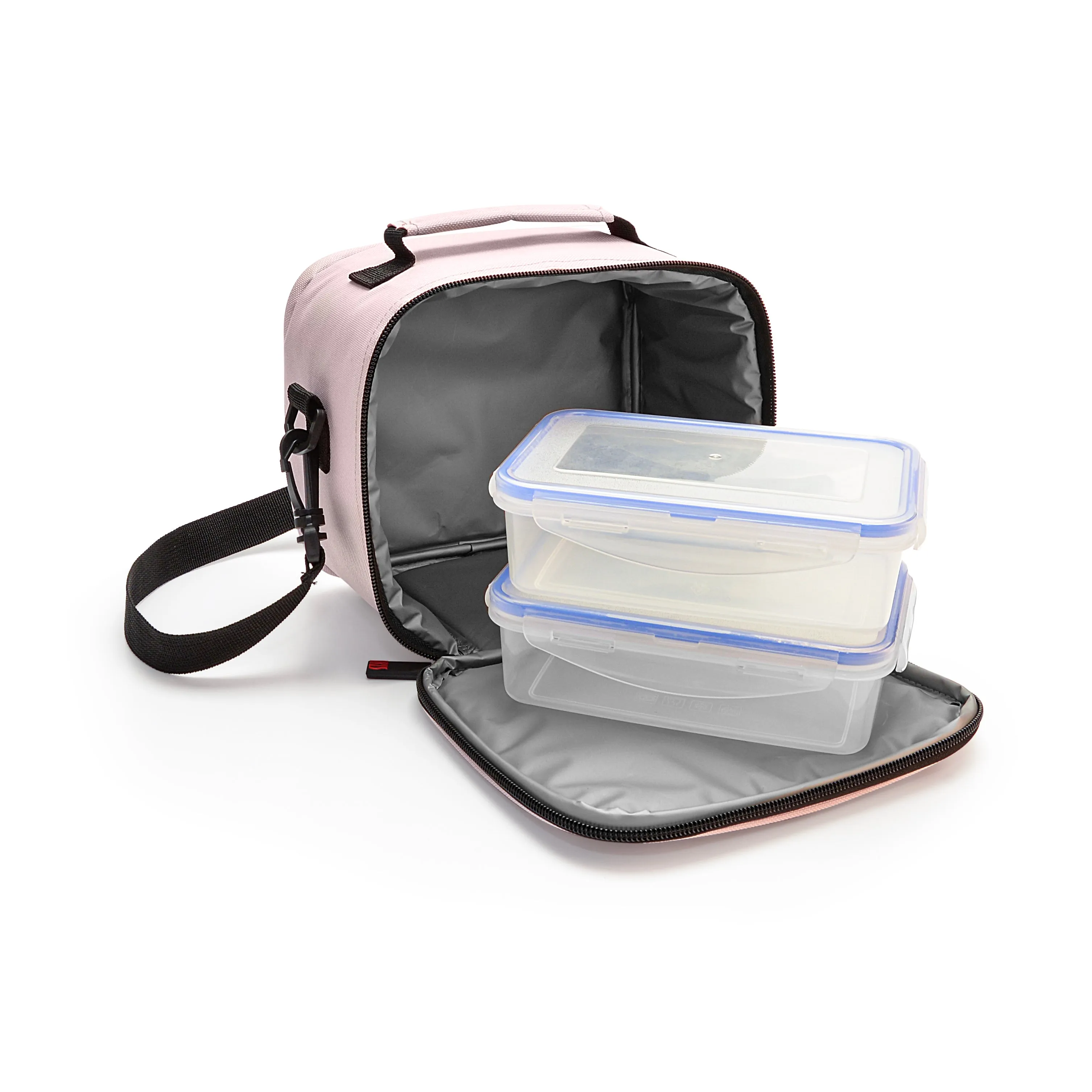 Lunchbag Quick Rosa   2 x 0.6L Containers