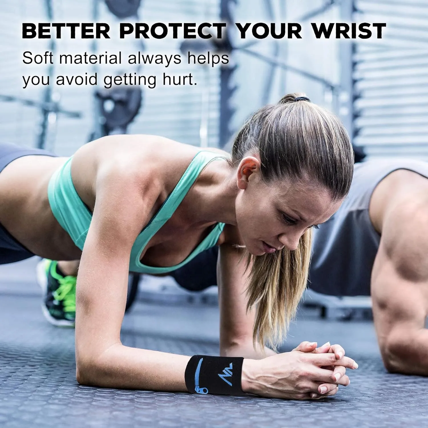 NEWZILL Wrist Wallet Wristband with Zipper - Cotton Sweatbands for Men & Women, Ideal for Sport, Running, Walking, Basketball, Football, Tennis, Hiking, Workout, and More