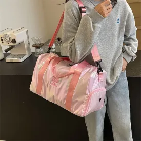 "Gradient Travel Bag with Wet & Dry Separation – Large Capacity Swimming, Gym, Training, and Travel Tote for Women"