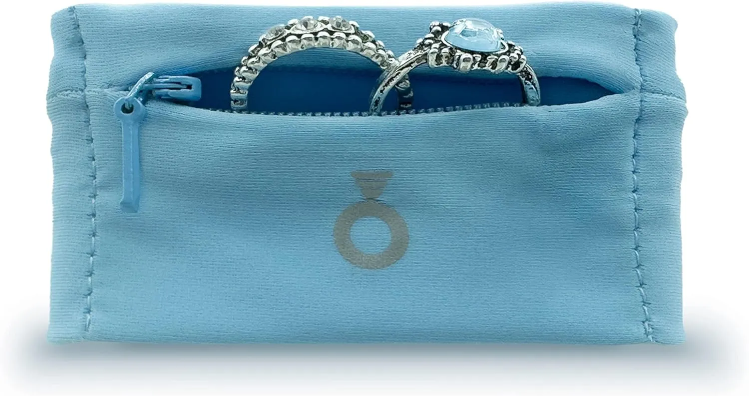 Ring Holder - Stylish Portable Wristband with Hidden Pocket for Men/Women, Discreet Jewelry Protector & Keeper, Key Holder, Gym Organizer, Travel & Fitness Accessories, Wedding Ring Storage