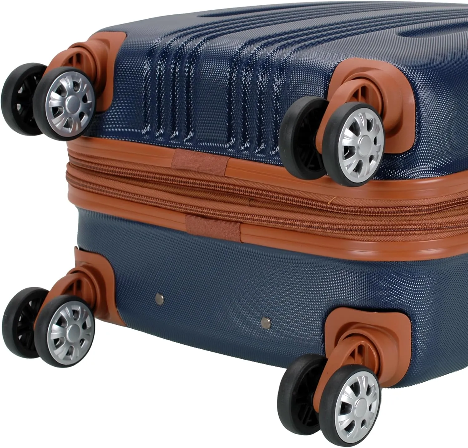 Rockland London Hardside Expandable Luggage with Spinner Wheels, Blue, Carry-On 20-Inch