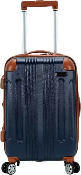 Rockland London Hardside Expandable Luggage with Spinner Wheels, Blue, Carry-On 20-Inch