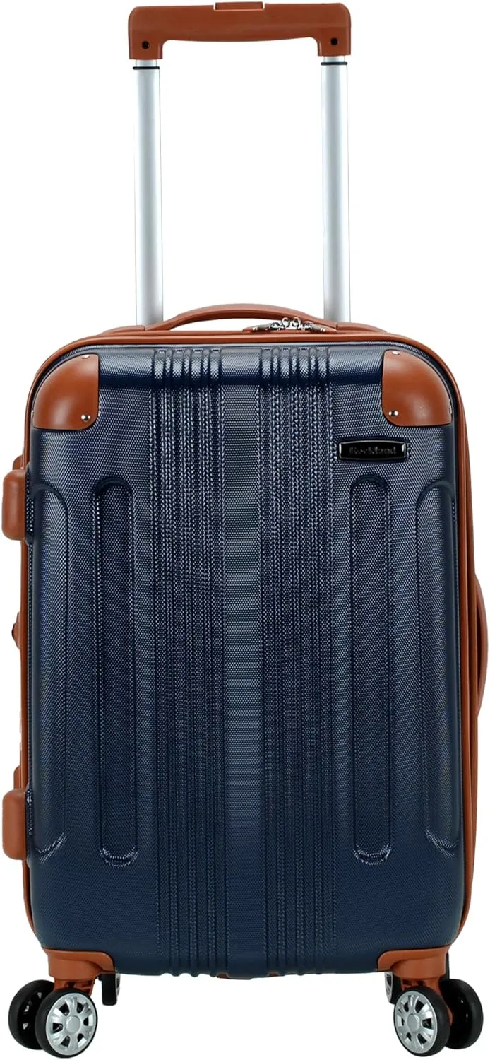 Rockland London Hardside Expandable Luggage with Spinner Wheels, Blue, Carry-On 20-Inch