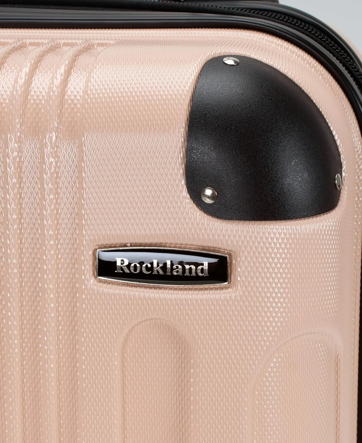 Rockland London Hardside Spinner Wheel Luggage, Champagne, Carry-On 20-Inch, 22"X13. 5"x10" (with wheels)