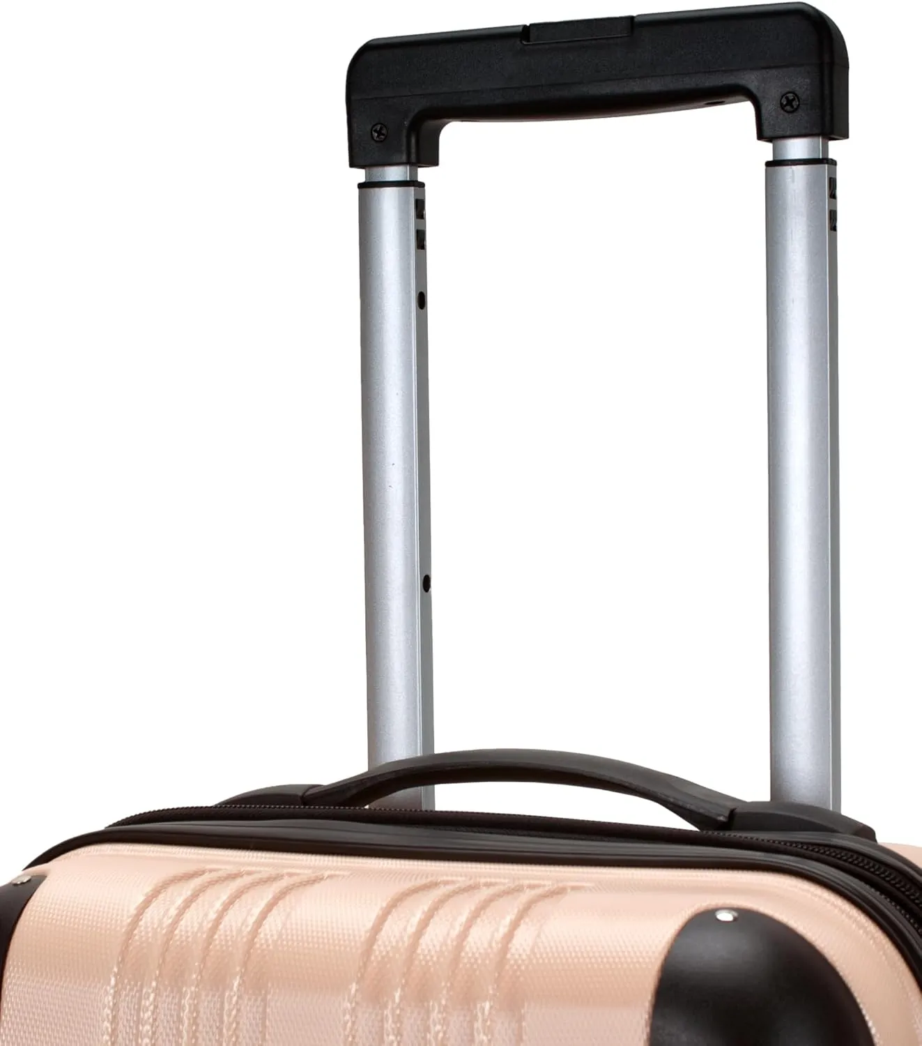 Rockland London Hardside Spinner Wheel Luggage, Champagne, Carry-On 20-Inch, 22"X13. 5"x10" (with wheels)