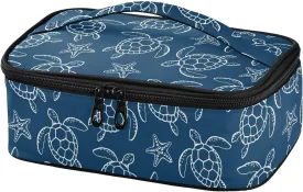 Sea Turtle Starfish Small Lunch Bag Little Insulated Lunch Box for Women Men Mini Kids Lunchbag Snack Container Portable Cooler Bag