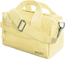 Small Gym Bag 9 inch, Mini Duffle Bag with Adjustable Strap, Lightweight Carry On Sport Bag for Women Girls (Light Yellow)