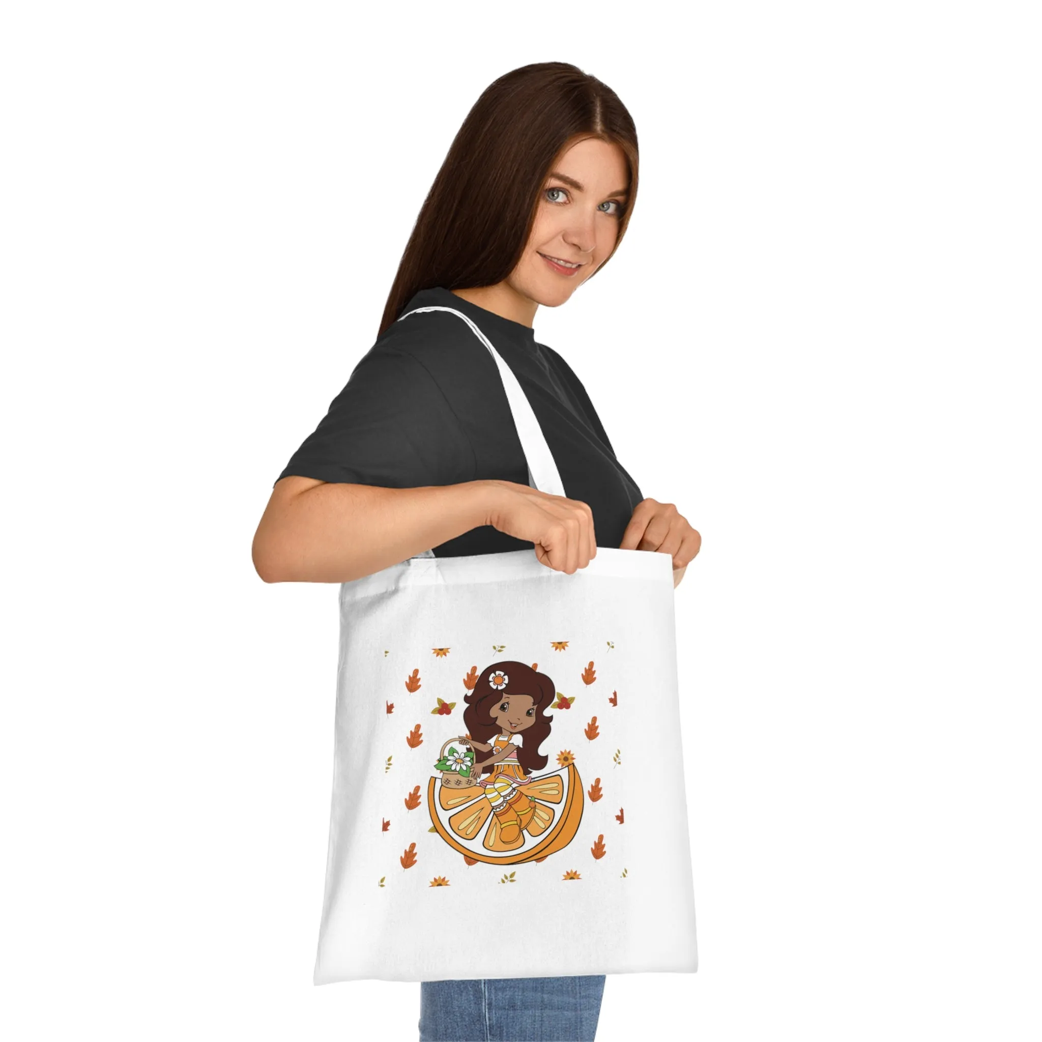 Strawberry Shortcake - Orange Printed Canvas Tote Bag