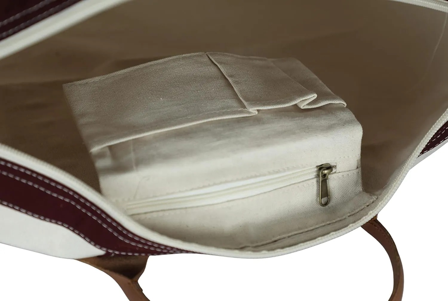 Tag&Crew Weekender Signature Duffle 20 Oz. Heavy Canvas Leather Handle Bag with Detachable Shoulder Strap Ideal for Overnight Travel Business Trip Vacations - Large, Maroon