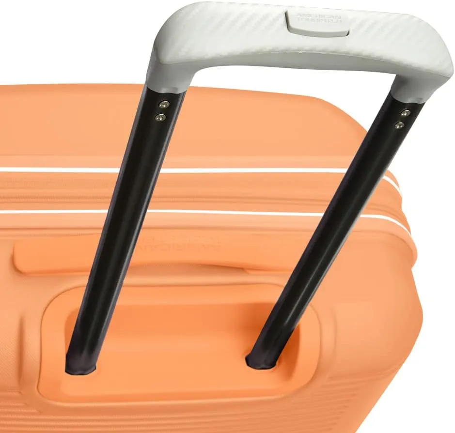 Travel Chic 20 Inch Carry On Coral Orange Spinner Suitcase
