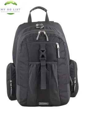 Unisex Premier Expandable Recycled Backpack, Charcoal
