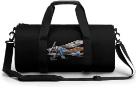Vintage Biplane Sketch Gym Bag for Men Women Duffle Bags Travel Tote