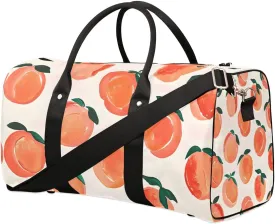 Watercolor Peach Foldable Lightweight Duffle Bag for Travel - Waterproof Carry On Bags for Airplanes, Travel Duffel Bags for Gym, Weekend