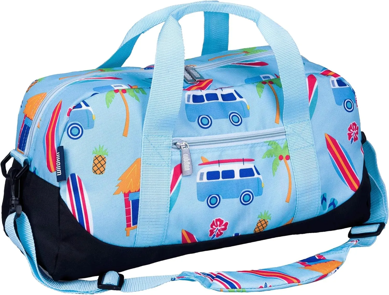 Wildkin Kids Overnighter Duffel Bag  Carry-On Size, Ideal for School & Sleepovers  Surf Shack