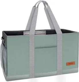 WONDAY Standing Extra Large Reusable Grocery Bag Carrier with Handle, Thirty One Utility Tote Foldable for Shopping and Beach