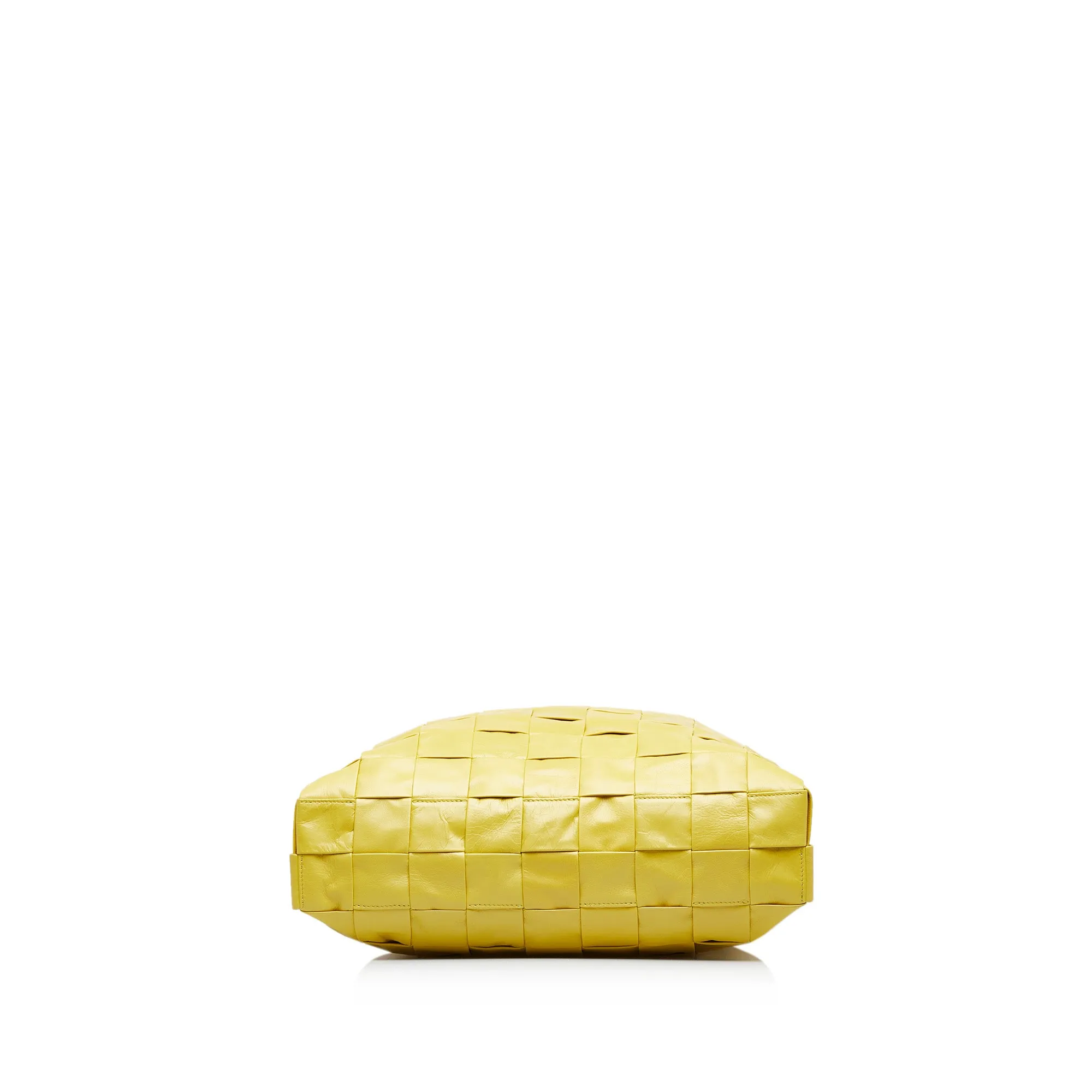 Yellow Bottega Veneta Maxi Nappa Intrecciato Cassette Tote